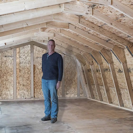 Pinewood Garage Lofts have 6ft 2in of headroom